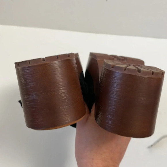 Zodiac Raine Suede Chunky Mules Clogs Size 9M Black - Picture 11 of 15